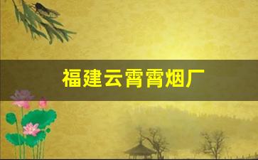 福建云霄霄烟厂