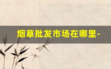 烟草批发市场在哪里-烟草在哪里有卖