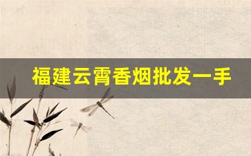 福建云霄香烟批发一手货源