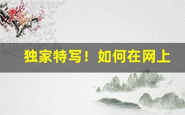 独家特写！如何在网上买到官方正品“才识过人”