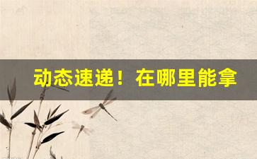 动态速递！在哪里能拿到一手进口货源“惙怛伤悴”
