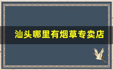 汕头哪里有烟草专卖店-汕头批发零售地点推荐