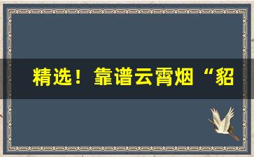 精选！靠谱云霄烟“貂裘换酒”