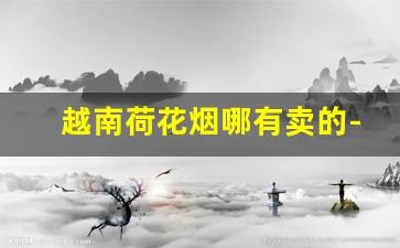 越南荷花烟哪有卖的-越南卖的荷花烟是正品吗