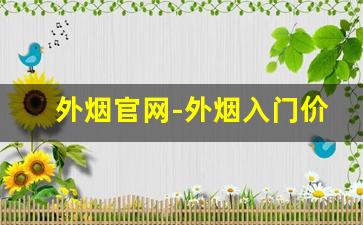 外烟官网-外烟入门价格表