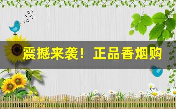 震撼来袭！正品香烟购买方法“辞顺理正”