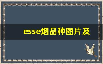 esse烟品种图片及价格-esse香烟全部价目表