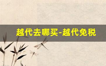 越代去哪买-越代免税价格