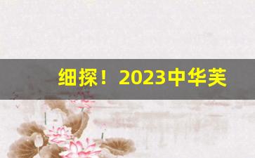 细探！2023中华芙蓉王烟草网上订货渠道“鄙夷不屑”