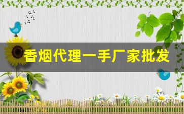 香烟代理一手厂家批发-烟批发供应商定制