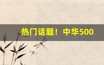 热门话题！中华5000购买“出人意料”