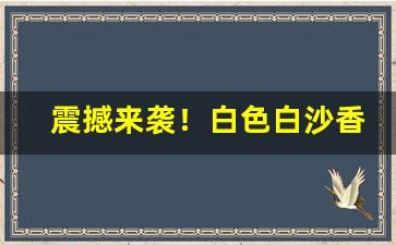 震撼来袭！白色白沙香烟批发“阿顺取容”