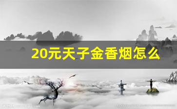 20元天子金香烟怎么样-天子香烟20元一包什么样子