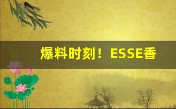爆料时刻！ESSE香烟价格表图2023年“不当人”