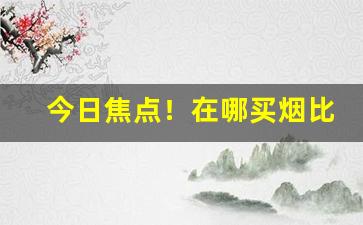 今日焦点！在哪买烟比较全“大雪纷飞”