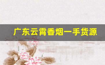 广东云霄香烟一手货源：靠谱微商联系方式