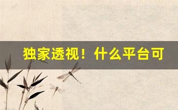独家透视！什么平台可以买香烟正品“丹凤朝阳”
