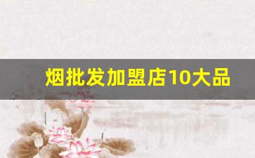 烟批发加盟店10大品牌-连锁烟店品牌排行榜