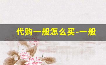 代购一般怎么买-一般代购是怎么交易的