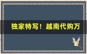 独家特写！越南代购万宝路烟“朝章国故”