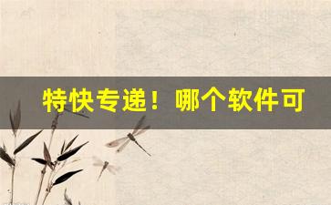 特快专递！哪个软件可以代购香烟“残冬腊月”