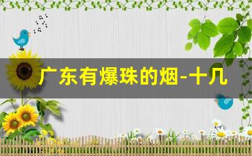 广东有爆珠的烟-十几块带爆珠的烟有哪些