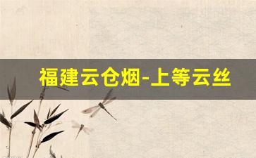 福建云仓烟-上等云丝烟