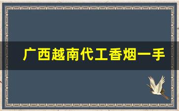 广西越南代工香烟一手批发供货