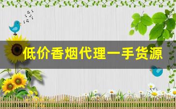 低价香烟代理一手货源-正品烟代销