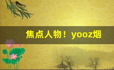 焦点人物！yooz烟弹微商微信“颠倒错乱”