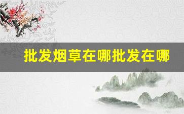 批发烟草在哪批发在哪进货-细烟品牌大全及价格表