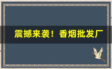 震撼来袭！香烟批发厂家直销。“淡水之交”
