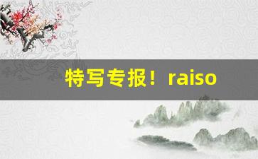 特写专报！raison烟多少钱一盒“得力干将”