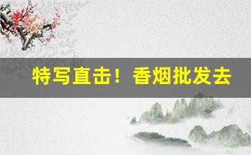 特写直击！香烟批发去哪里最便宜“奔放不羁”
