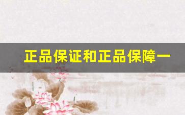 正品保证和正品保障一样吗-官方正品和正品保证哪个好