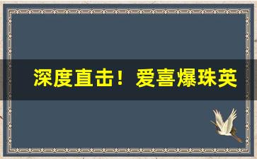 深度直击！爱喜爆珠英文版有几个版本“不足齿数”