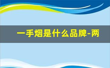 一手烟是什么品牌-两万一条的烟是什么牌子