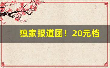 独家报道团！20元档次最好抽的烟“蝉不知雪”