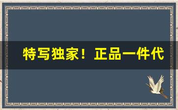 特写独家！正品一件代发货源“倒屣迎宾”