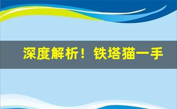 深度解析！铁塔猫一手货源“发隐摘伏”