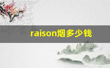 raison烟多少钱一盒-韩国raison香烟价格表图