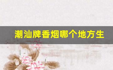 潮汕牌香烟哪个地方生产-潮汕香烟名字大全