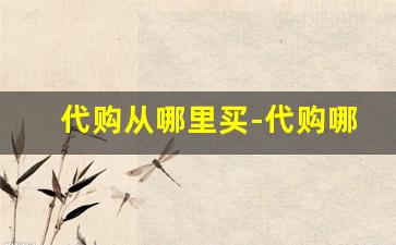 代购从哪里买-代购哪里买比较靠谱